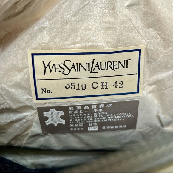 RARE YSL Vintage Woven Taupe Shoulder Bag Full Inclusion - Picture 15 of 15